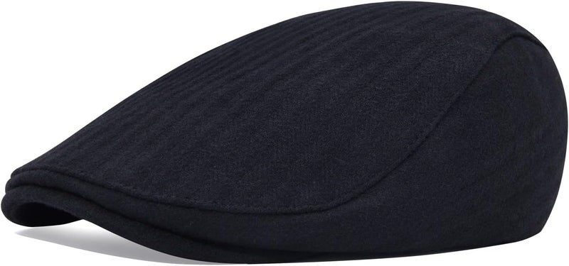 STARANCE 2 Pack Newsboy Hats for Men Wool Blend Ivy Driving Flat Cap - Image 2